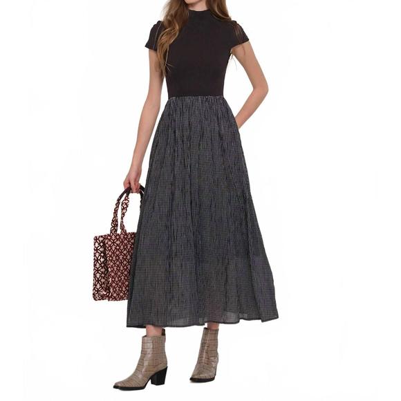 NEW HEARTLOOM randi midi dress in black - Picture 1 of 3
